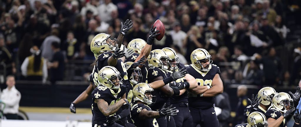 who are the new orleans saints playing tomorrow