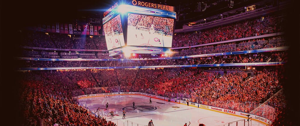 Watch a World Cup of Hockey game on the Rogers Place massive scoreboard -  Edmonton