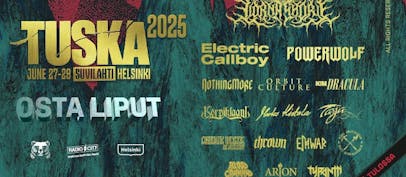 Tuska 2025 ensimmäiset artistit julki