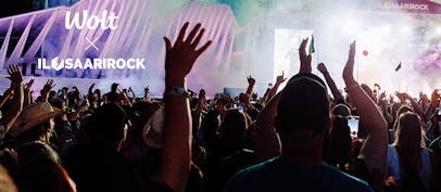 Ilosaarirock-rannekkeet saatavilla nyt Wolt- kotiinkuljetuks