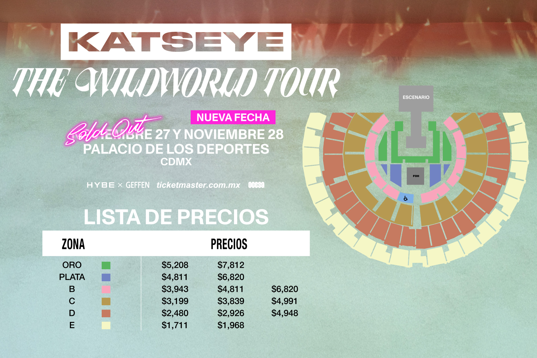 Boletos para KATSEYE | Fechas para el Tour 2026-27 | Ticketmaster MX