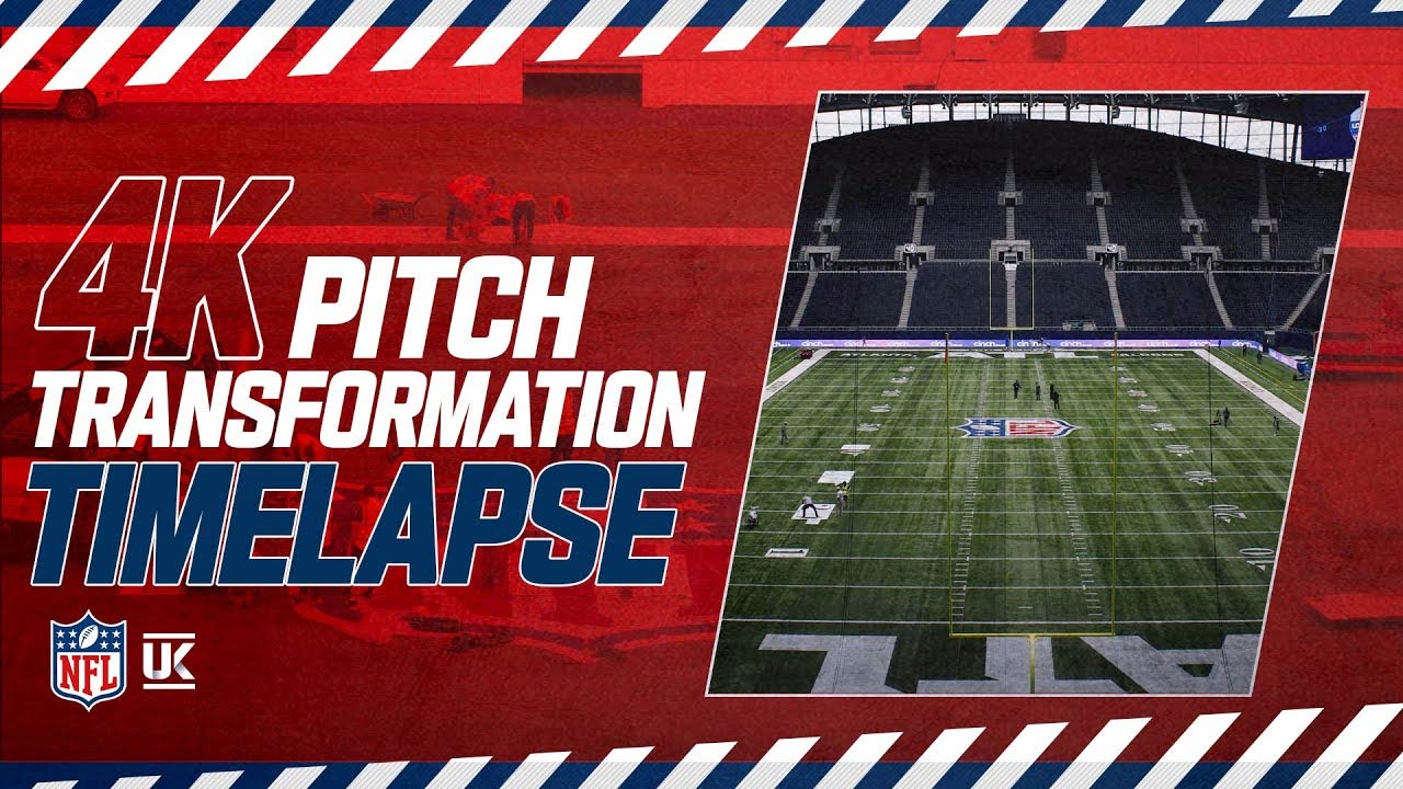 4K Pitch Transformation Timelapse How Tottenham Hotspur Stadium