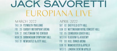 Jack Savoretti announces UK tour
