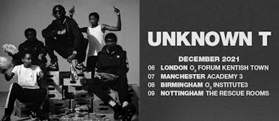 Unknown T announces 2021 UK tour