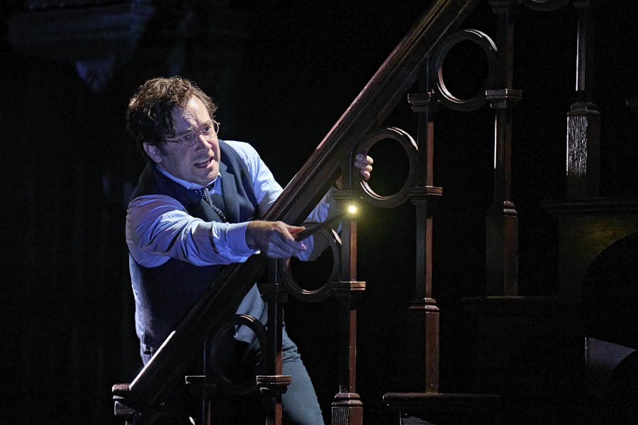 Harry Potter casts spell, Harry Potter and the Cursed Child, London West End