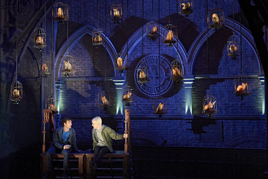 Albus and Scorpius in their dormitory, Harry Potter and the Cursed Child, London West End